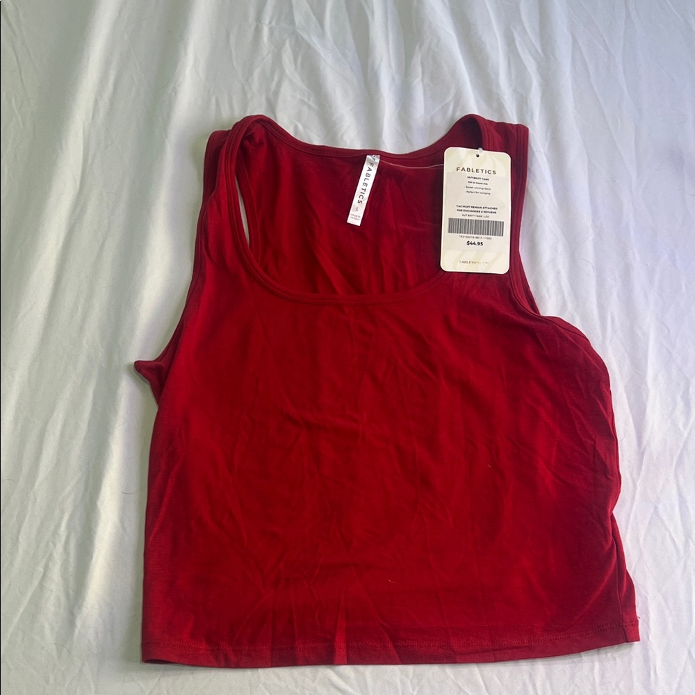Fabletics Bold Red Tank Top